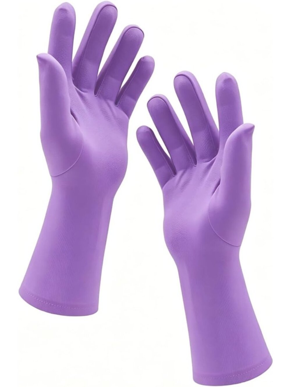 Men and Women's Light Purple Stretchy Length Banquet Spandex Short Party Gloves
